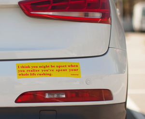 RUSHING BUMPER STICKER