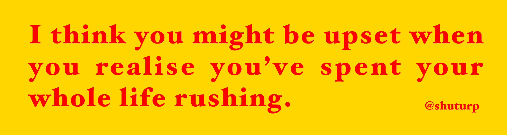 RUSHING BUMPER STICKER